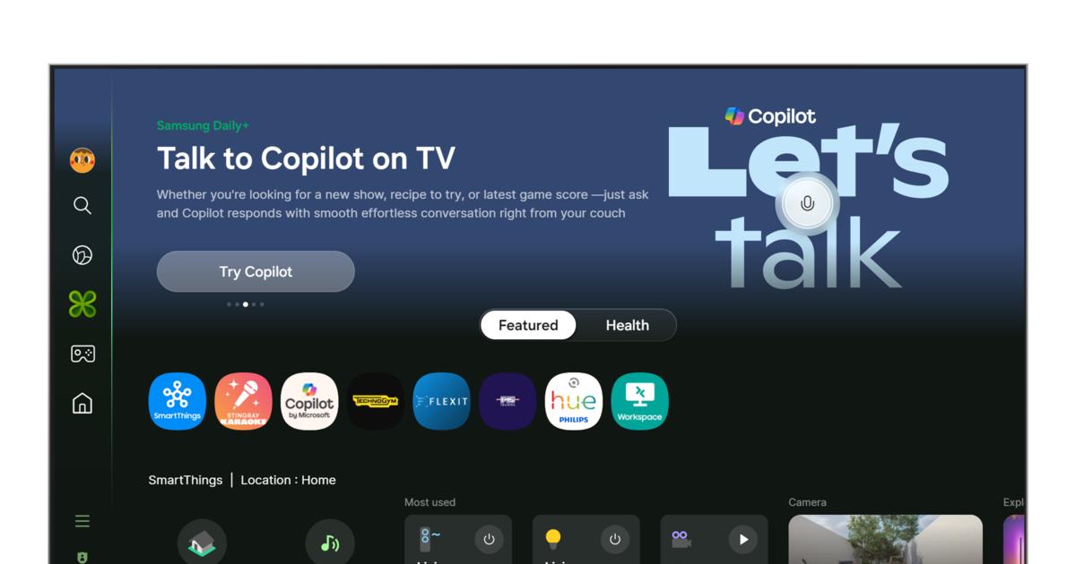 Samsung quiere hablar con tu televisión inteligente. Una cosa natural: la integr...