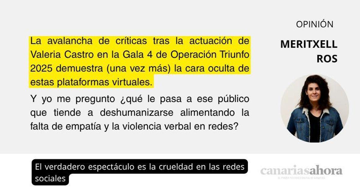 The real spectacle is the cruelty on social media